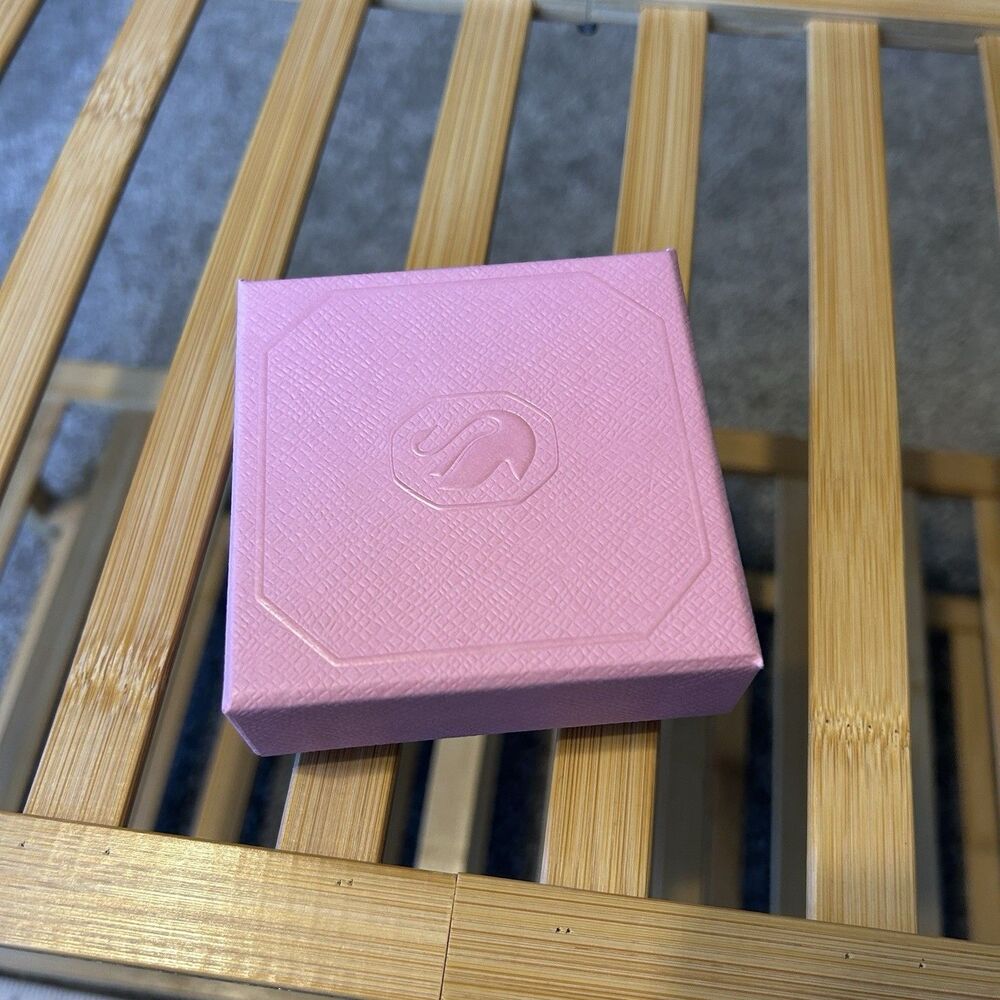 EMPTY REPLACEMENT BOX ONLY -  Swarovski Small Pink Jewelry Box w/ Inserts